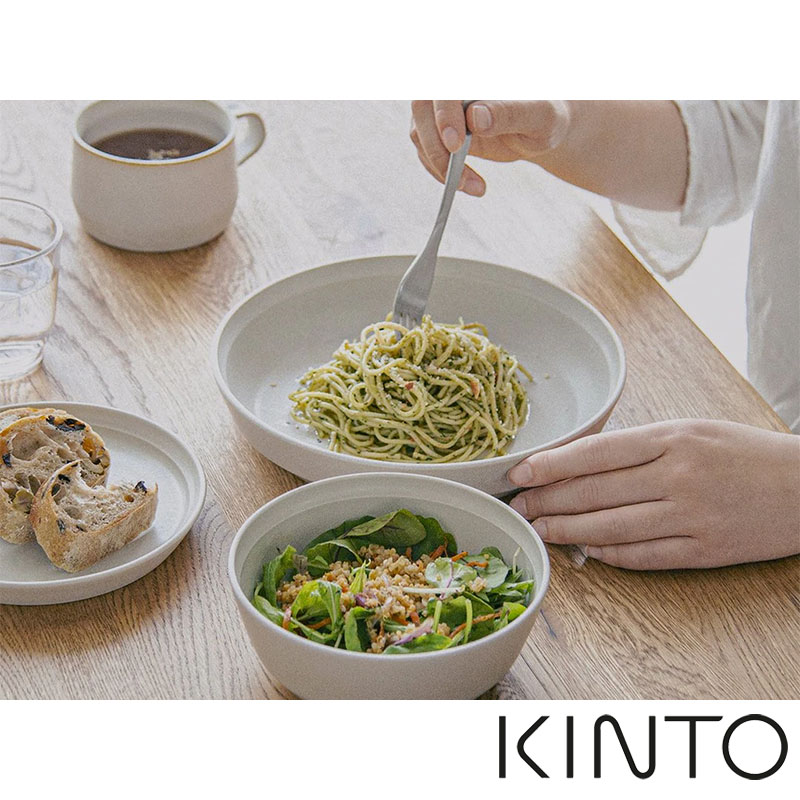 KINTO FOG系列深盤21.5cm (灰白 深灰 日本製 盤子)