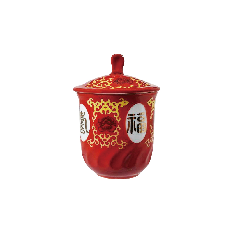 外銷 蓮玉茶杯(附蓋) 053 6.5*H6.5cm