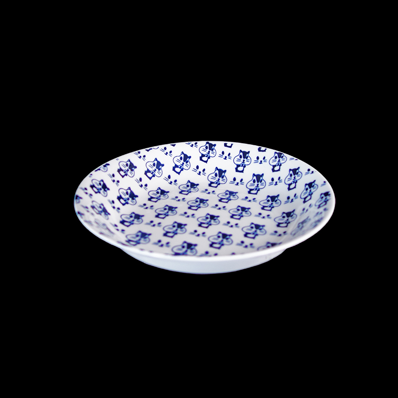 釉裡欣夢 8吋湯皿 143(藍松鼠)