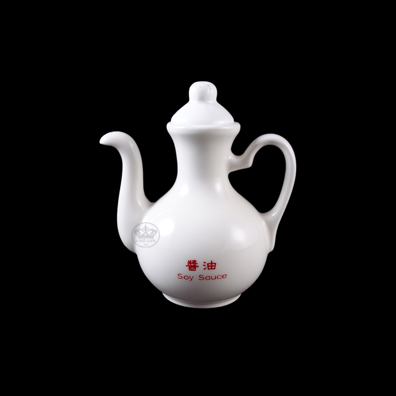 大同磁器 象牙強化 醬油瓶  S001(9.2x5.5xH10.5cm/110cc)