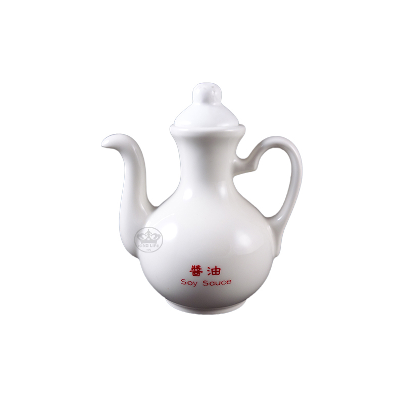 大同磁器 象牙強化 醬油瓶  S001(9.2x5.5xH10.5cm/110cc)