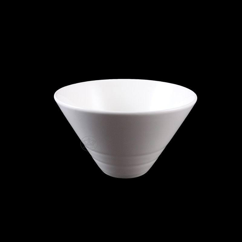 大同磁器 象牙強化 日式尖底碗 S001(13.2x13.2xH8cm)