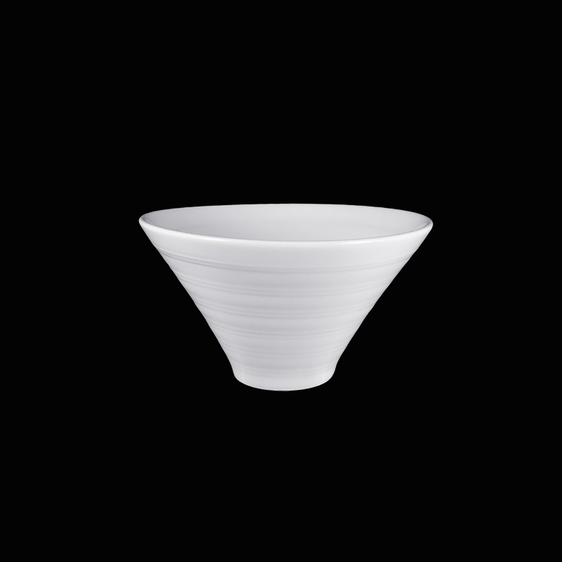 大同磁器 象牙強化 圓錐碗 S001(19x19xH10.8cm)