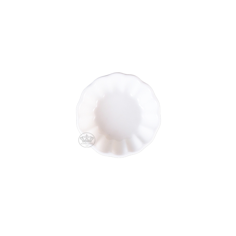 大同磁器 象牙強化 菊花盤 S001(8.8x8.8xH2.5cm)