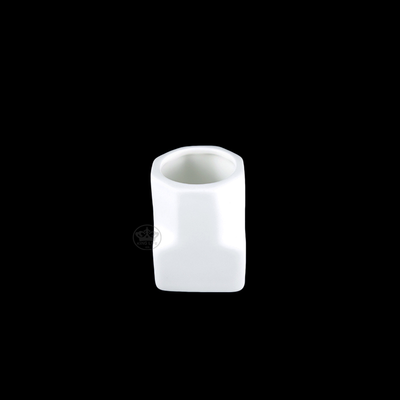 大同磁器 象牙強化 八角牙籤瓶 S001