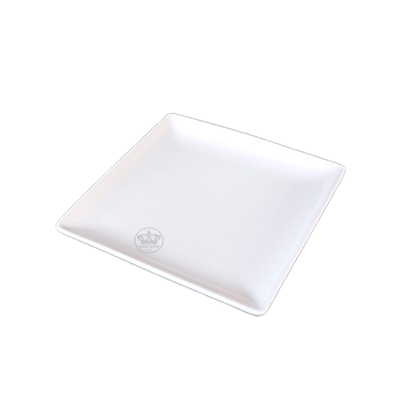 大同磁器 象牙強化 方形盤 S001(27x27xH3cm)