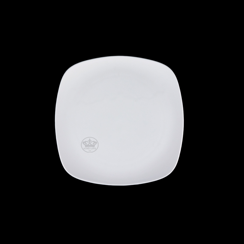 大同磁器 象牙強化 7.5吋四方平皿 S001(19.3x19.3xH1.3cm)