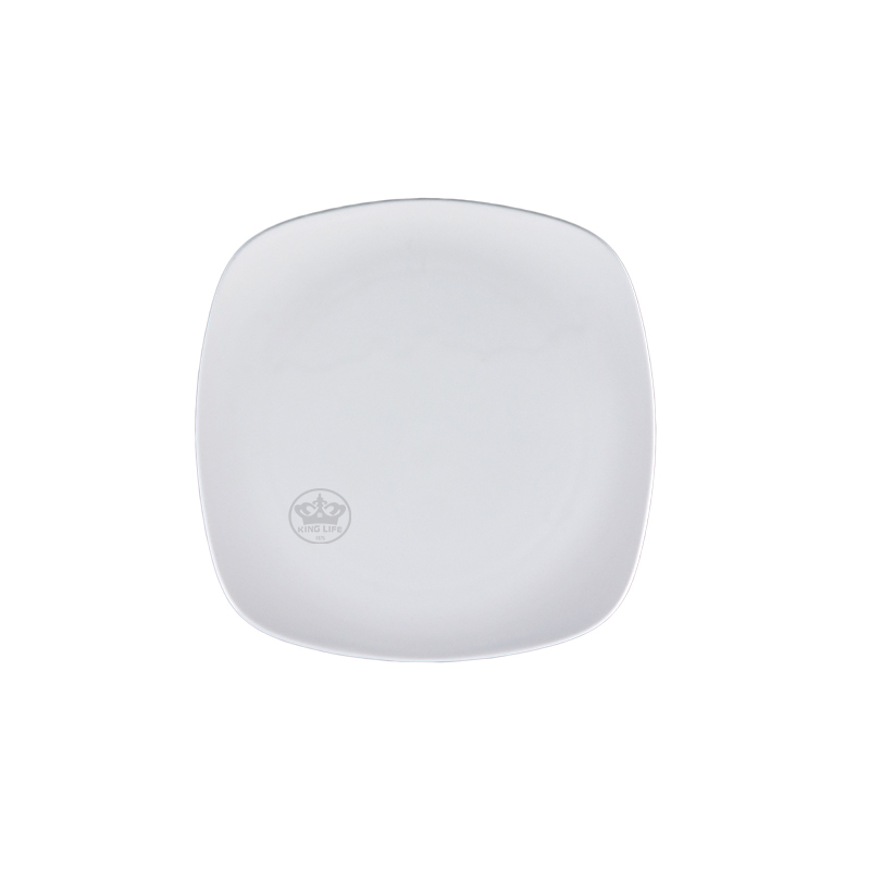 大同磁器 象牙強化 7.5吋四方平皿 S001(19.3x19.3xH1.3cm)