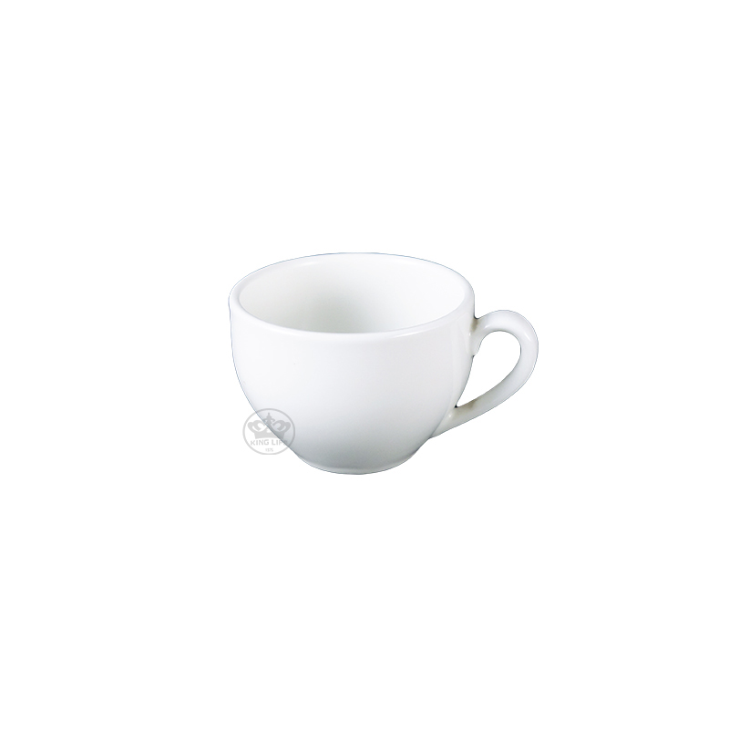 大同磁器 象牙強化 附耳茶杯 S001(9.5x7.3xH5.5cm/120cc)