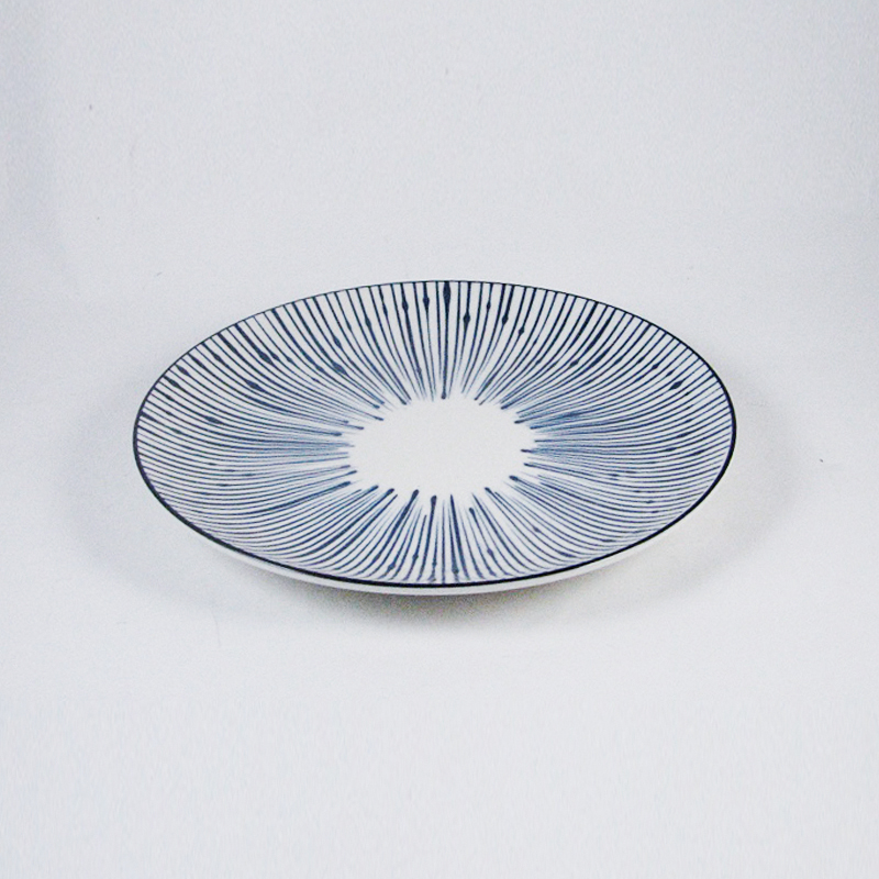 大同磁器 象牙強化 10吋圓皿 149 線條(26.5x26.5xH3.1cm)