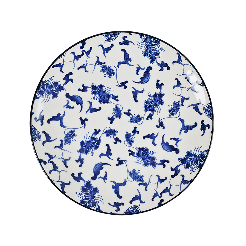 大同磁器 象牙強化 10吋圓皿 156 華夏青瓷(26.5x26.5xH3.1cm)