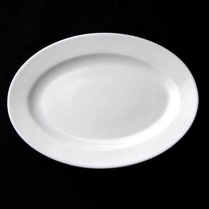 大同磁器 象牙強化 18吋大長皿  S001(45.5x33xH4.2cm)