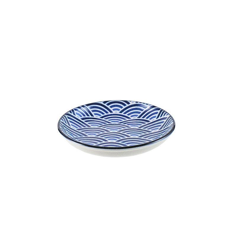 象牙強化 2.8寸皿 155 日式海波浪(8.6x8.6xH1.6cm)