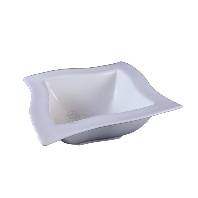 大同磁器 象牙強化 旋形寬邊碗公 S001(27.7x27.7xH7.7cm)