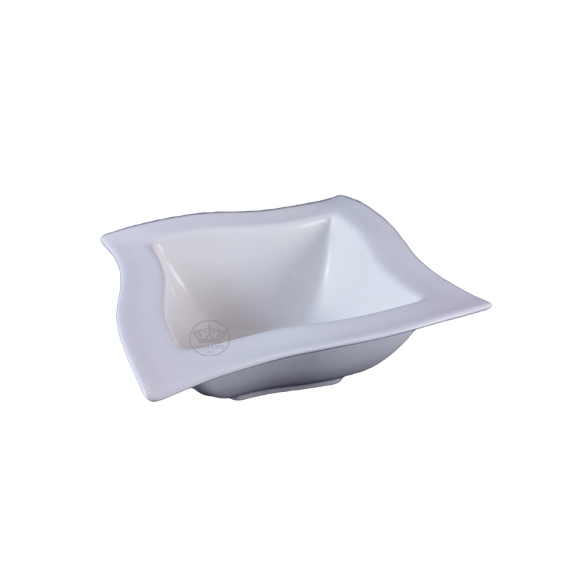 大同磁器 象牙強化 旋形寬邊碗公 S001(21.5x21.5xH7.2cm)