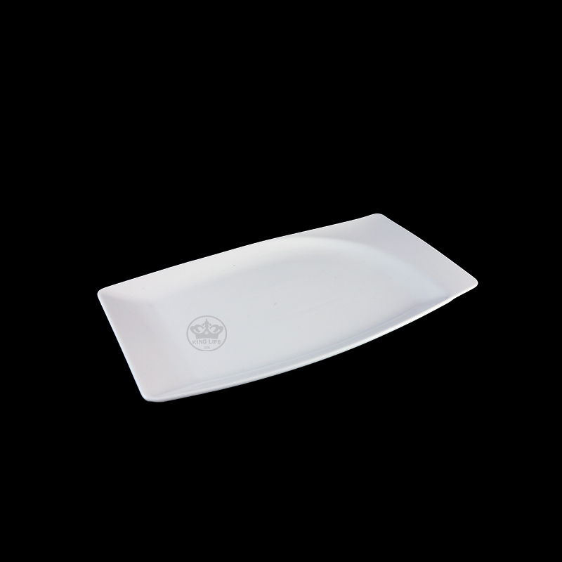 大同磁器 象牙強化 29型10吋長盤 S001(26x16.7xH2.3cm)
