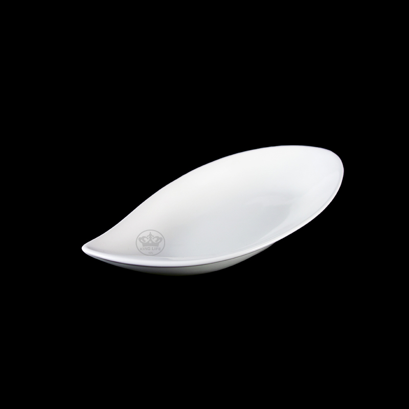 象牙強化 新葉形盤/中 S001(26x13xH4.5cm)