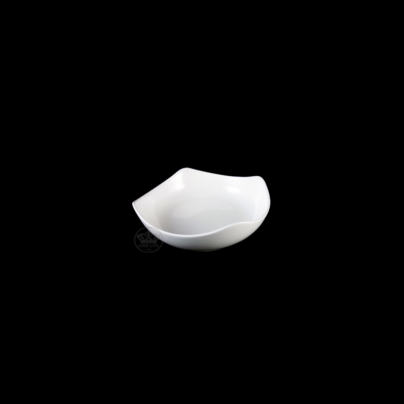 大同磁器 象牙強化 方角形深缽 S001(8.7x8.7xH3.1cm)