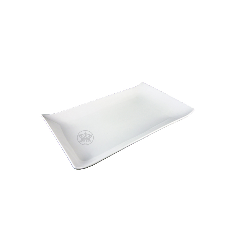 大同磁器 象牙強化 長方盤(小) S001(23x14xH2.5cm)