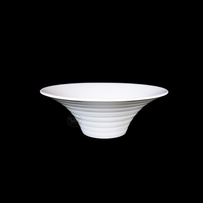 大同磁器 象牙強化 圓開碗 (小) S001(20*5x20.5xH7.3cm)
