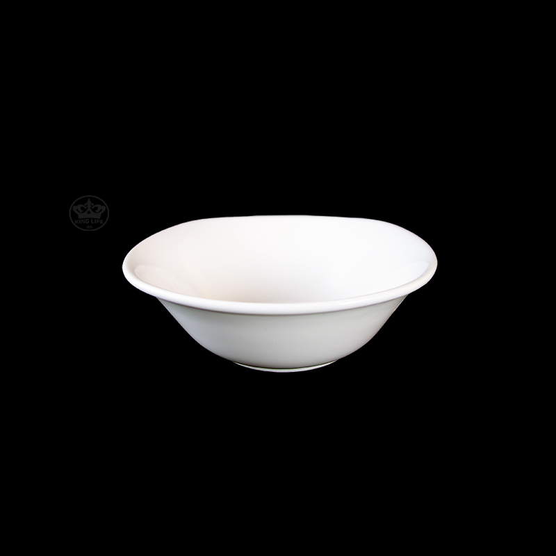 大同磁器 象牙強化四邊湯碗 S001(15.8x16.1xH5.9cm)