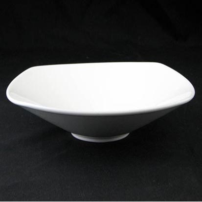 大同磁器 象牙強化四邊湯缽 S001(21.3x21xH6.1cm)