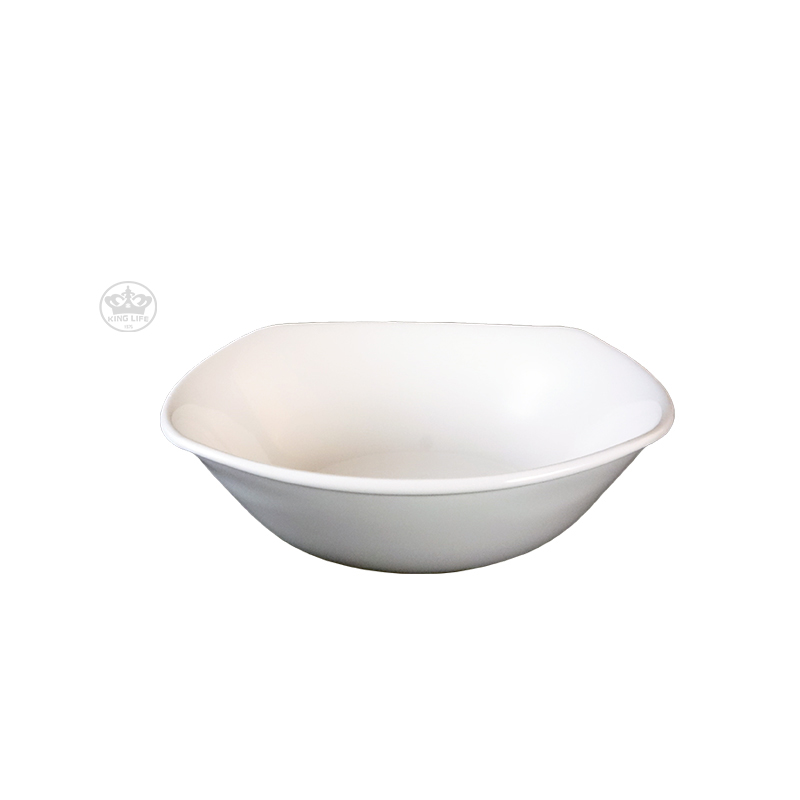 大同磁器 象牙強化四邊深碗 S001(17x17xH6.1cm)