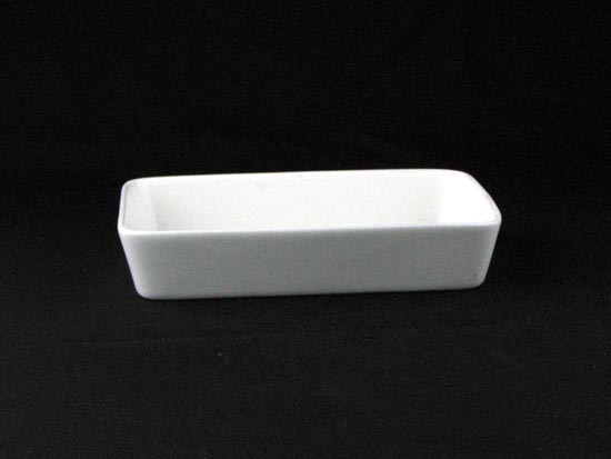大同磁器 象牙強化 6 1/2 長方皿 S001(17x11xH3.2cm)