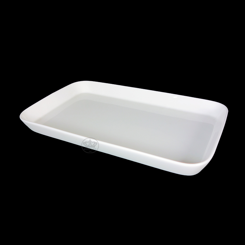 大同磁器 象牙強化 長方盤 S001(33.5x21xH3cm)