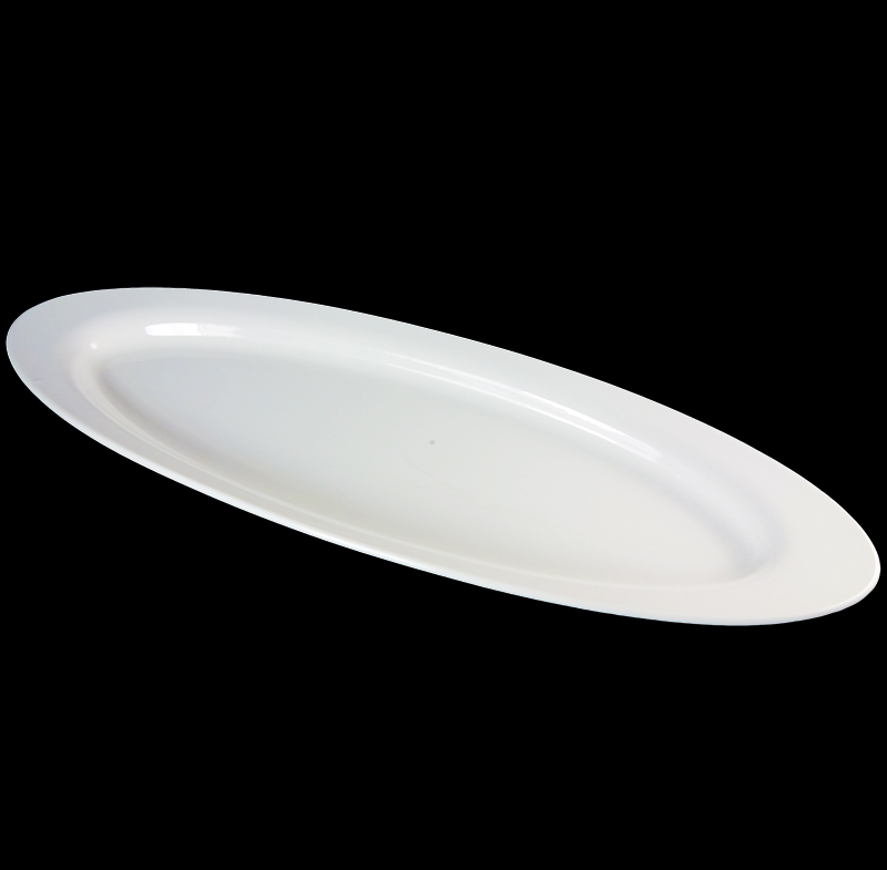 大同磁器 象牙強化 深長皿 S001(58.2x19.2xH4cm)