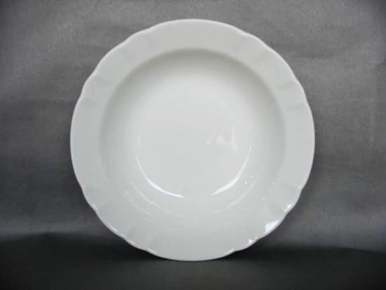 大同磁器 象牙強化  58型8吋湯皿 S001(19.5x19.5xH4.5cm)