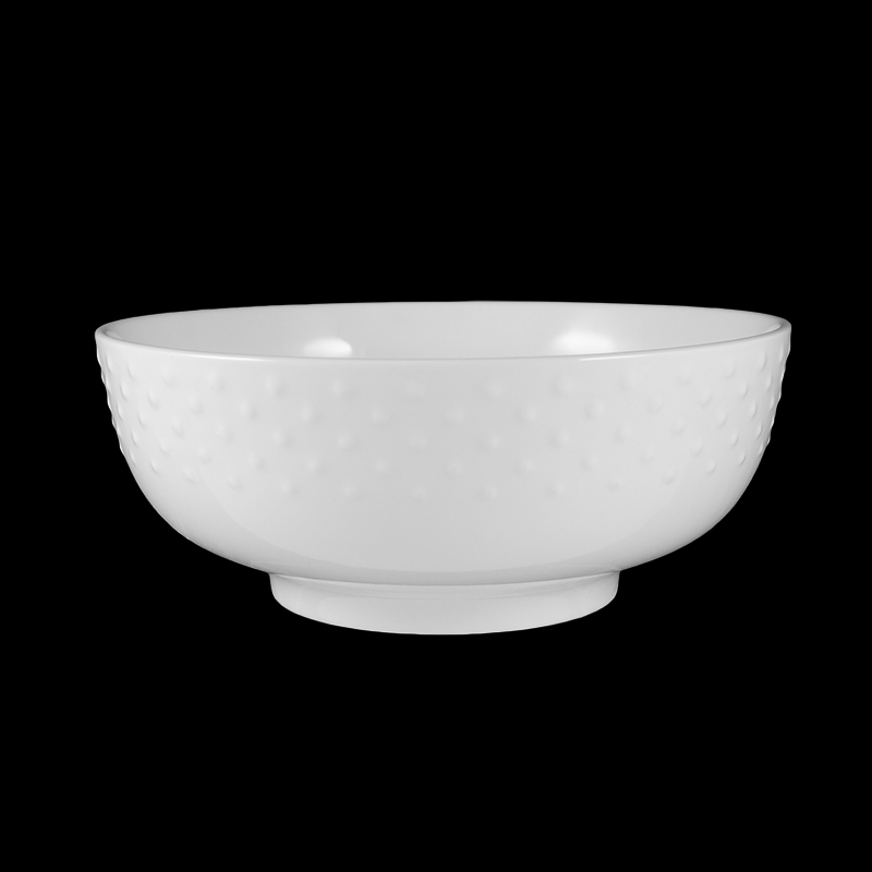 大同磁器 象牙強化 8吋中華湯碗 點點 (銅盤花)(20.9x20.9xH8cm/1500cc)