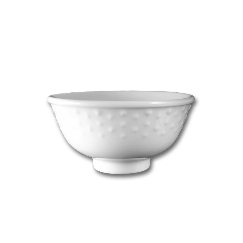 大同磁器 象牙強化 3.6吋飯碗 點點 (銅盤花)(11.2x11.2xH5.7cm)