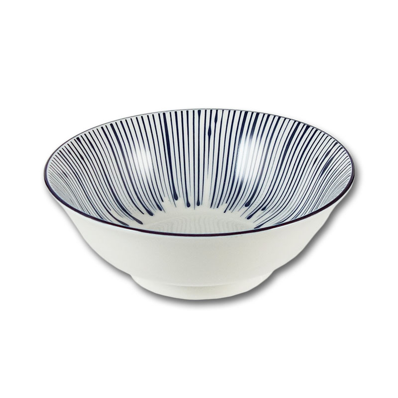 大同磁器 象牙強化 7吋 拉麵碗 149 線條(19x19xH7cm/ 800cc)