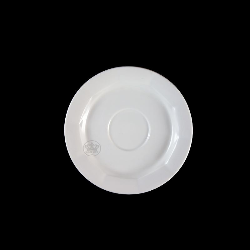大同磁器 象牙強化 73型咖啡皿 S001(15x15xH2cm)