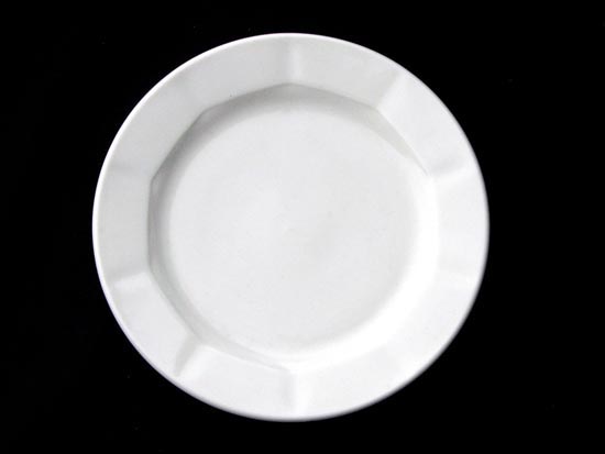 大同磁器 象牙強化 73型9吋皿 S001(23.5x23.5xH2.2cm)