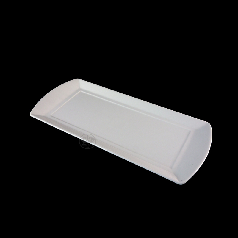 大同磁器 象牙強化 長方蛋糕盤/小 S001(29.3x13xH1.5cm)