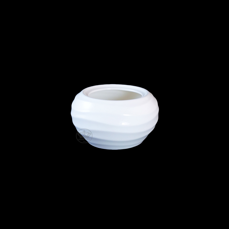 大同磁器 象牙強化 波浪斜紋佛跳牆(身) S001(7xH7cm/370cc)