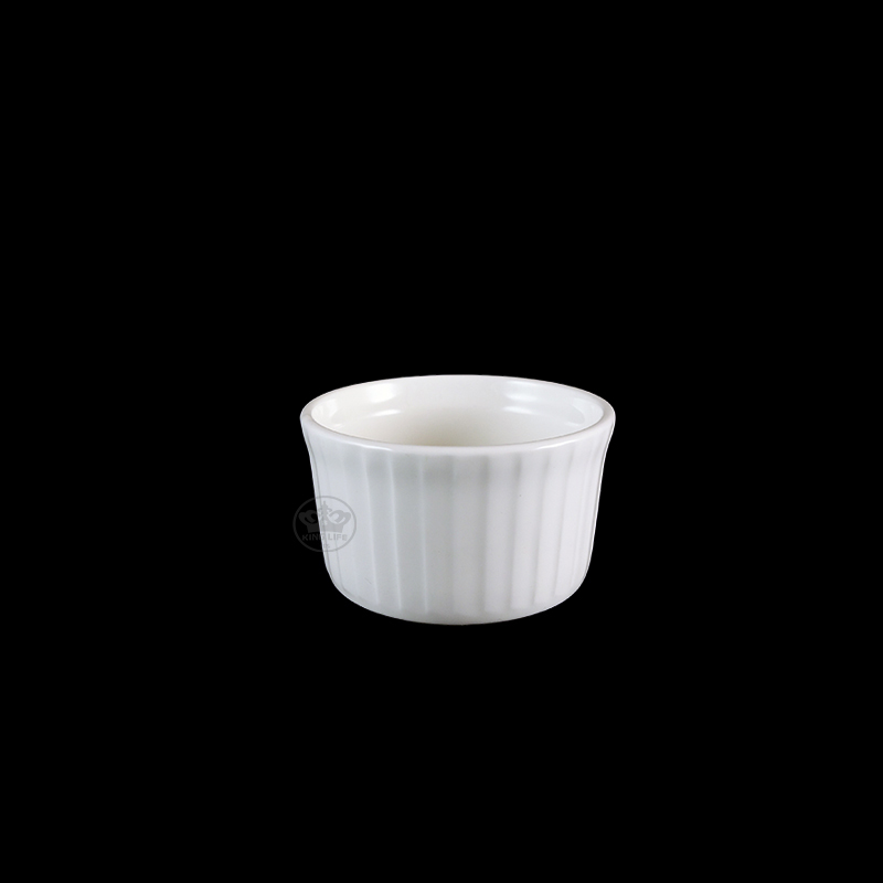 大同磁器 象牙強化 2.75布丁杯 S001(7x7xH4cm)