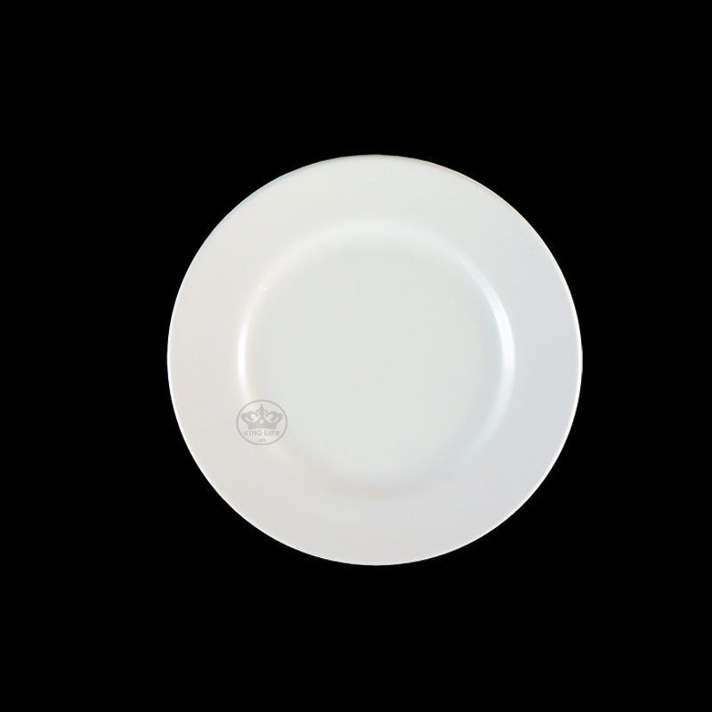 大同磁器 象牙強化 8吋皿 S001(20.7x20.7xH2.1cm)