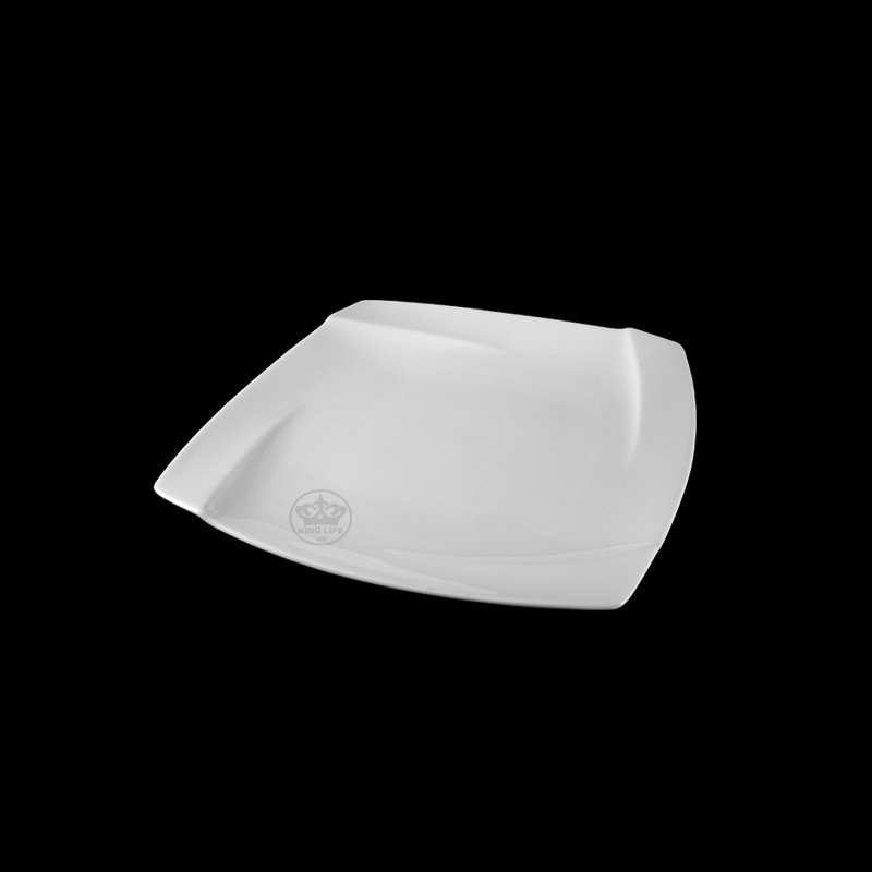 大同磁器 象牙強化 6.5吋四方玄型皿 S001(16.5x16.5xH2.5cm)