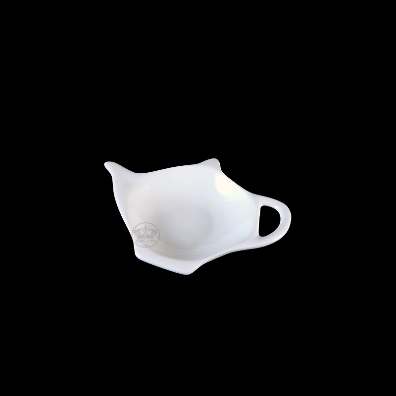 大同磁器 象牙強化 茶包墊/壺型 S001(12x8.5xH2cm)