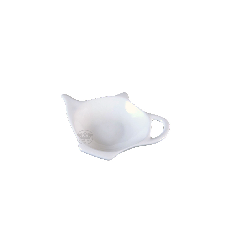 大同磁器 象牙強化 茶包墊/壺型 S001(12x8.5xH2cm)