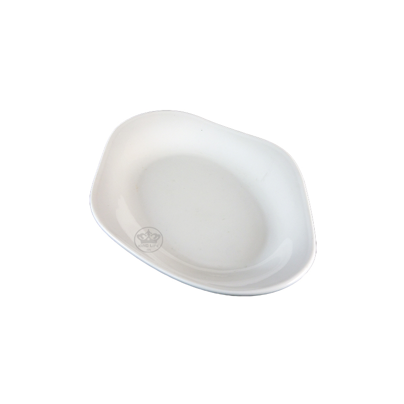 大同磁器 象牙強化 龍蝦盤 S001(20.5x14.2xH3cm)