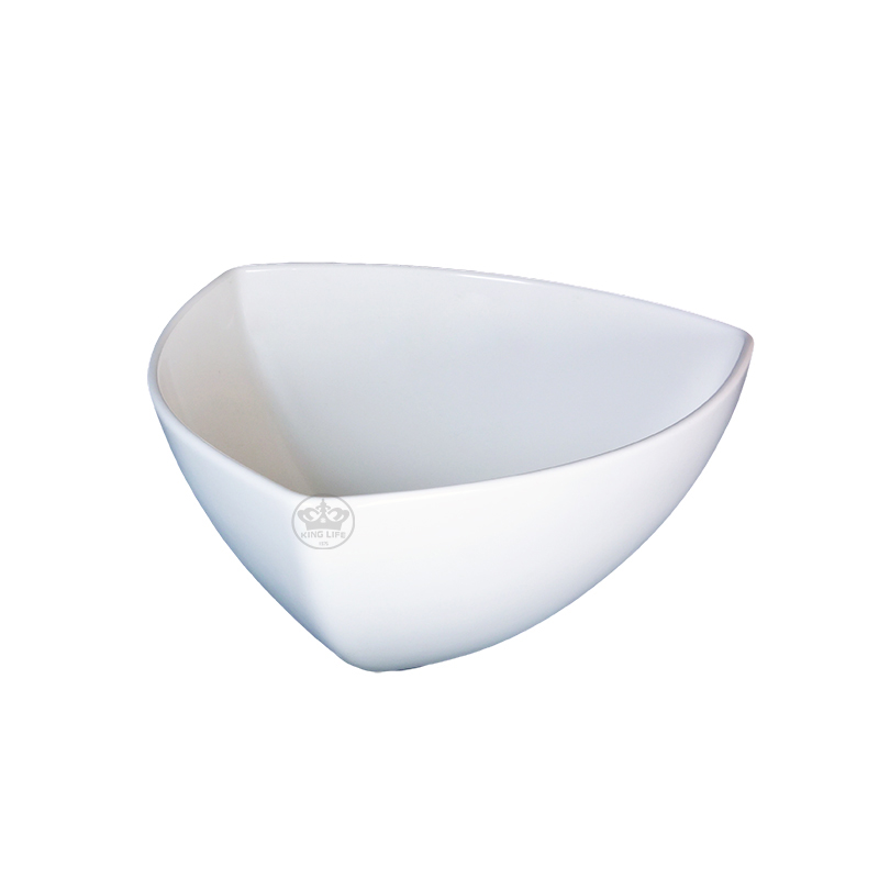大同磁器 象牙強化 三角碗(大) S001(29.2x29.2xH13cm)