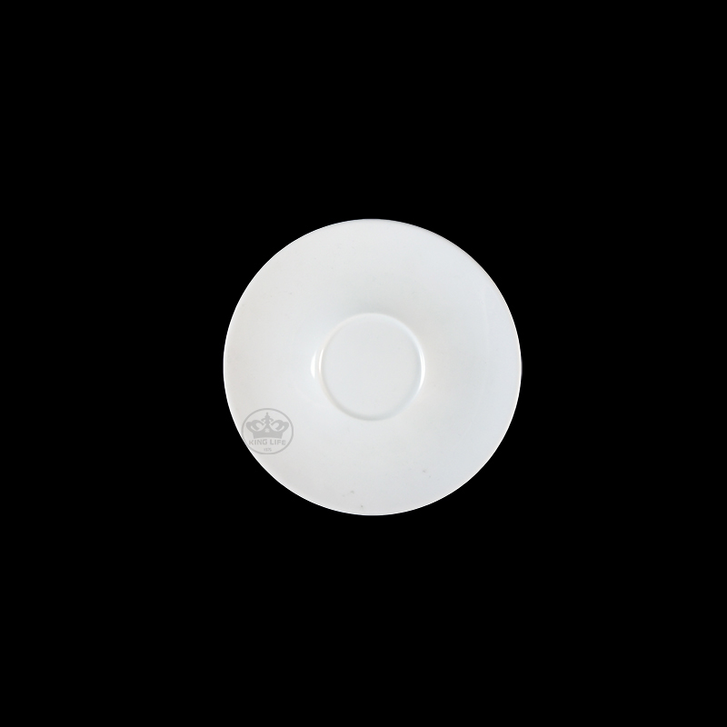 大同磁器 象牙強化 錐形咖啡杯底盤 S001(14.7x14.7xH1.8cm)