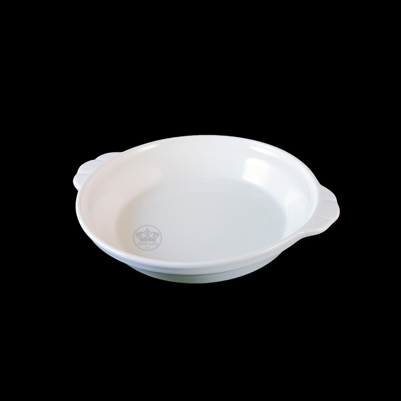 大同磁器 象牙強化 8吋焗烤 S001(20.8x20.8xH3.4cm)
