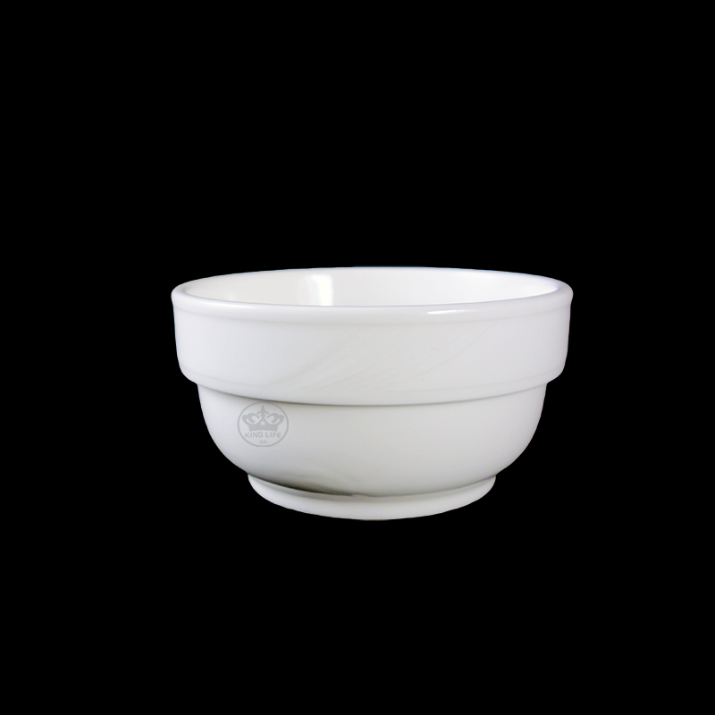 大同磁器 象牙強化羽雕 97型甜湯碗 S001(10.5x10.5xH5.5cm)