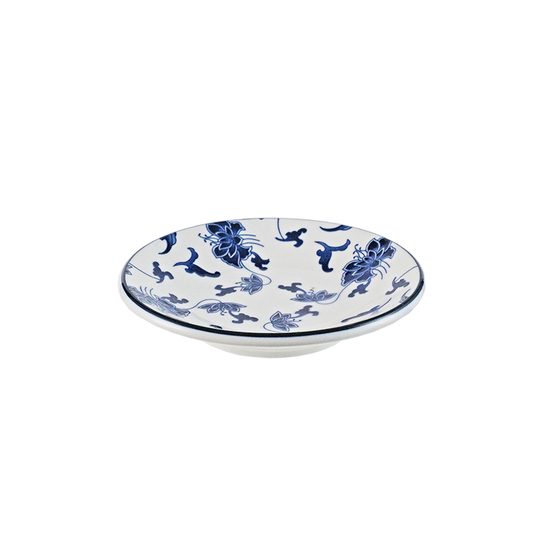 大同磁器  象牙強化 3.5吋皿 156 華夏青花瓷(11.5x11.5xH2.2cm)