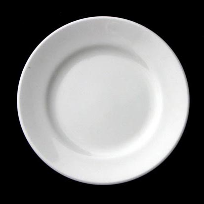 大同磁器 象牙強化 8吋平皿 S001(20.7x20.7xH2.3cm)
